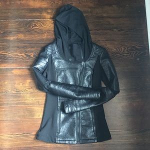 Faux leather jacket